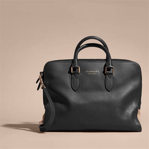 burberry check briefcase|burberry leather briefcase for men.